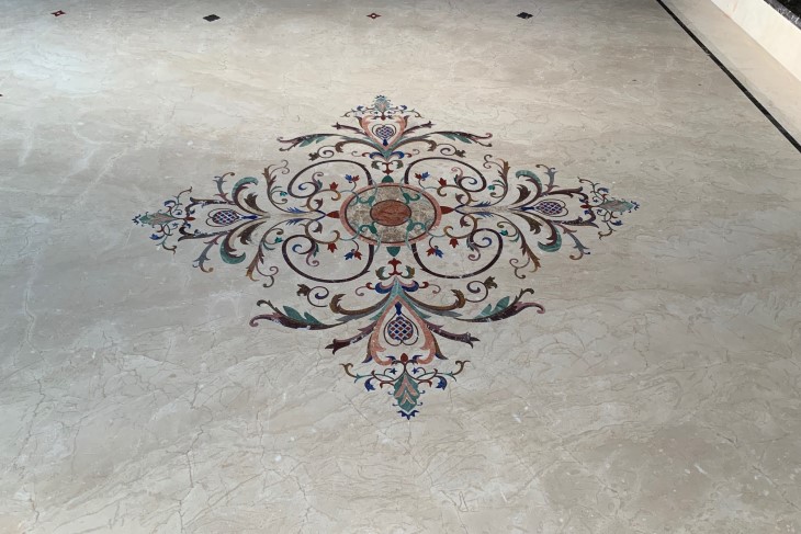 Italian Marble Inlay Flooring