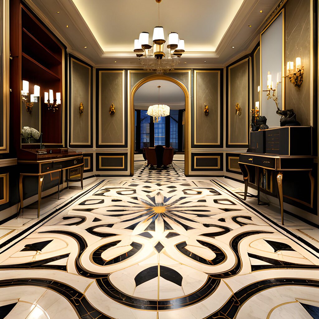 Timeless Beauty Of Marble Inlay Flooring