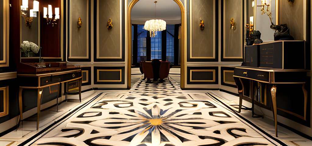 Marble Inlay Flooring