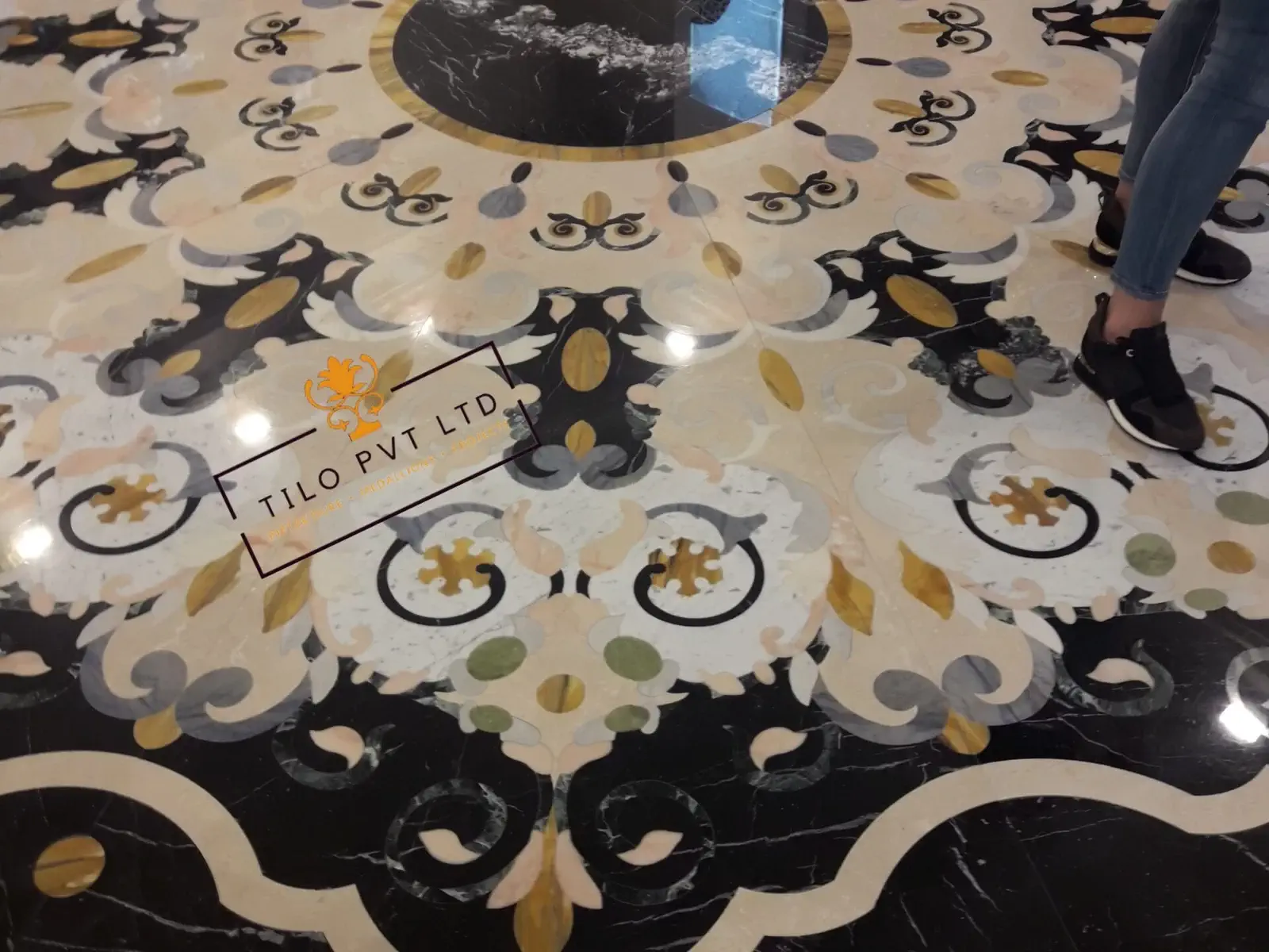 Marble Inlay Flooring